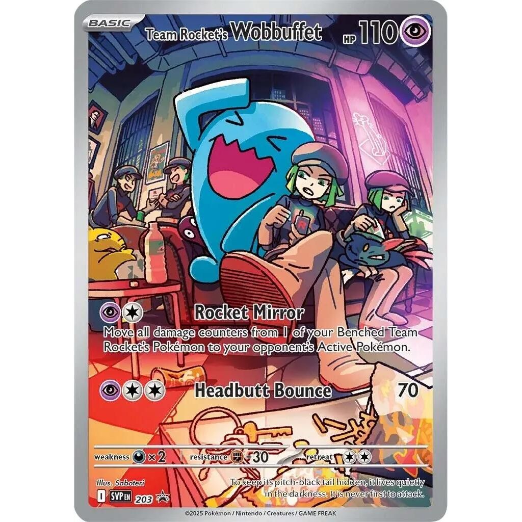 Team Rocket's Wobbuffet (203) (SV: Scarlet & Violet Promo Cards) - PokeBox USA