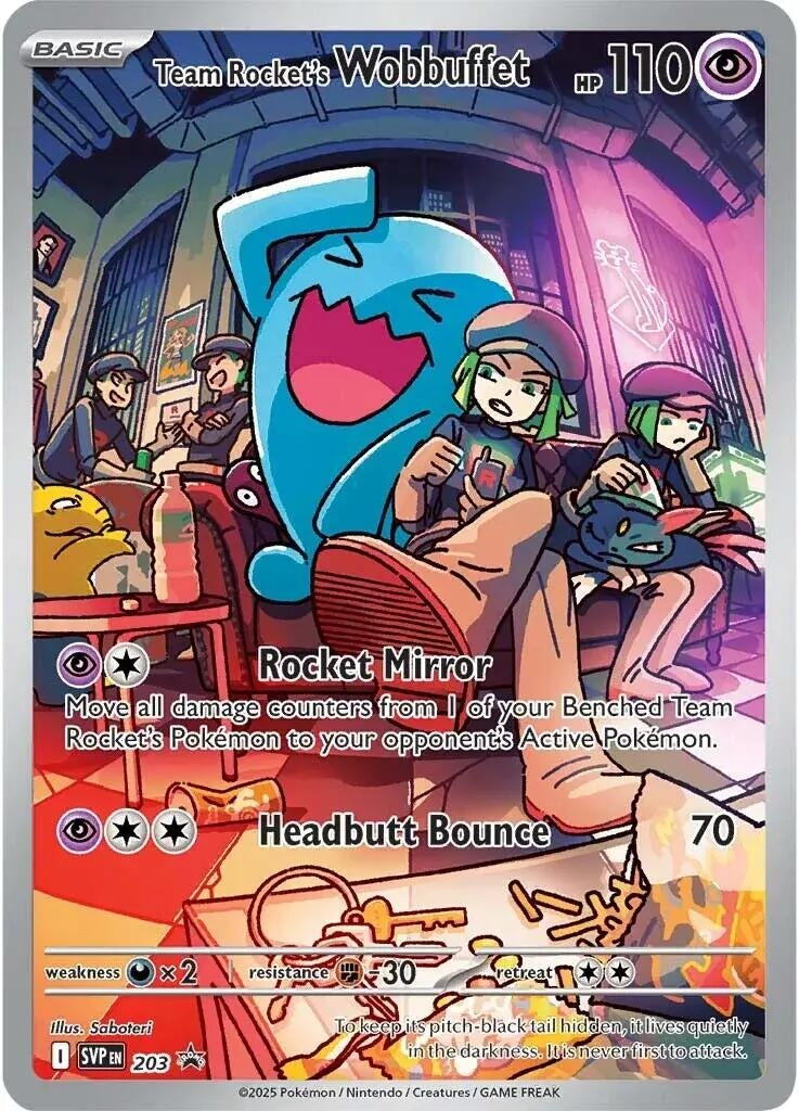 Team Rocket's Wobbuffet (203) (SV: Scarlet & Violet Promo Cards) - PokeBox USA