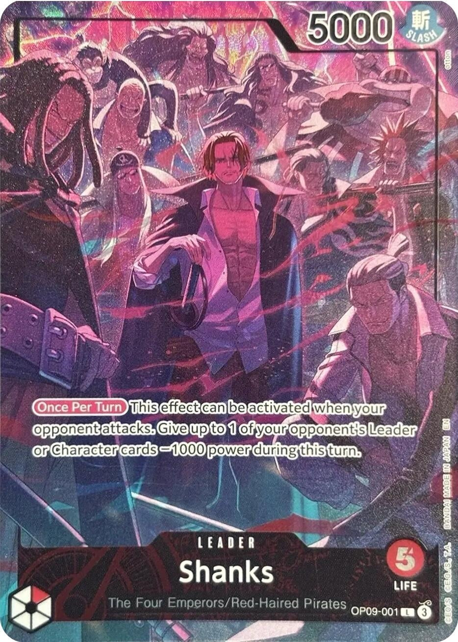 Image for Shanks (English Version 2nd Anniversary Set) (OP09-001) (One Piece Promotion Cards) (OP-PR) - One Piece Card Game