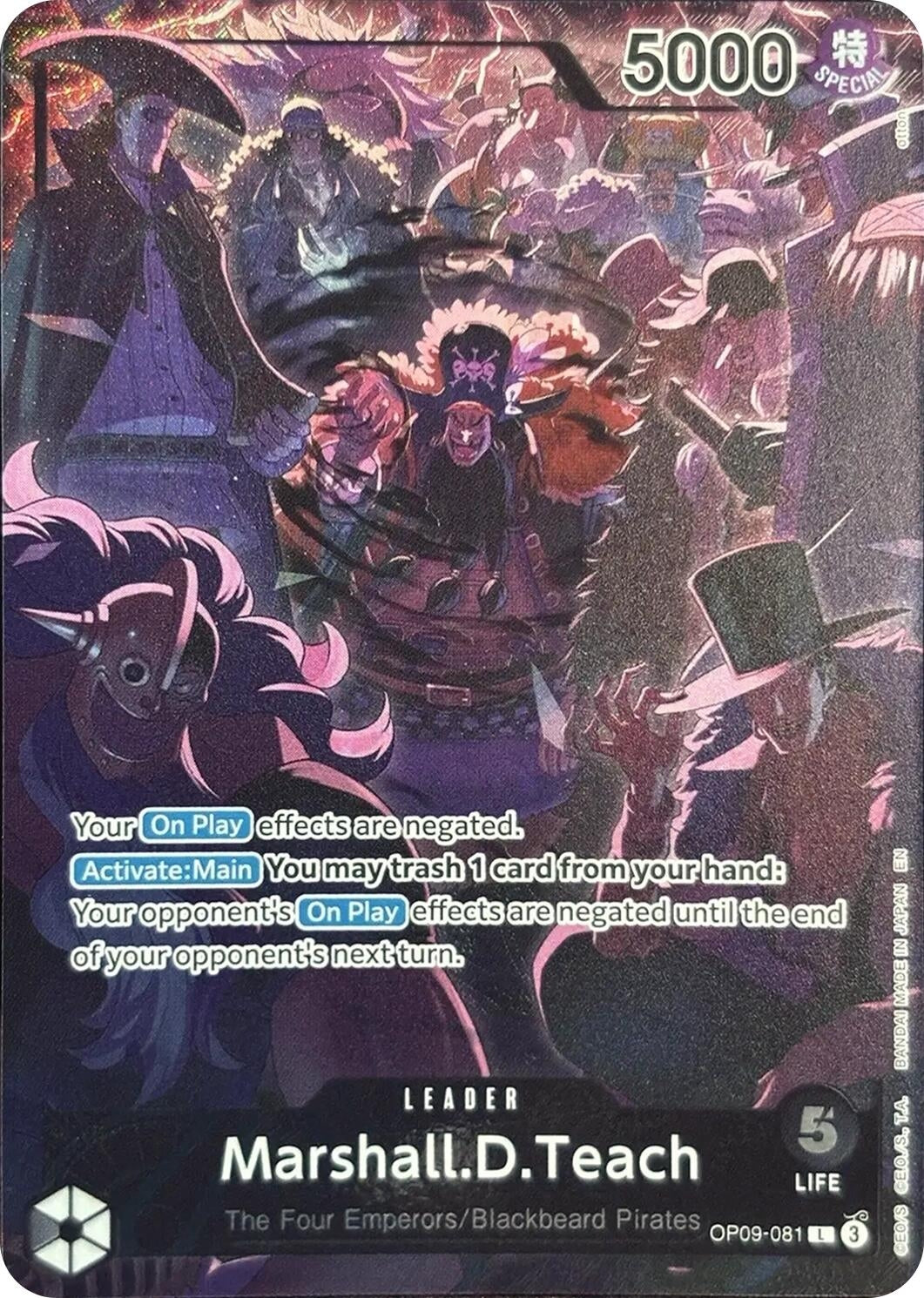 Image for Marshall.D.Teach (English Version 2nd Anniversary Set) (OP09-081) (One Piece Promotion Cards) (OP-PR) - One Piece Card Game