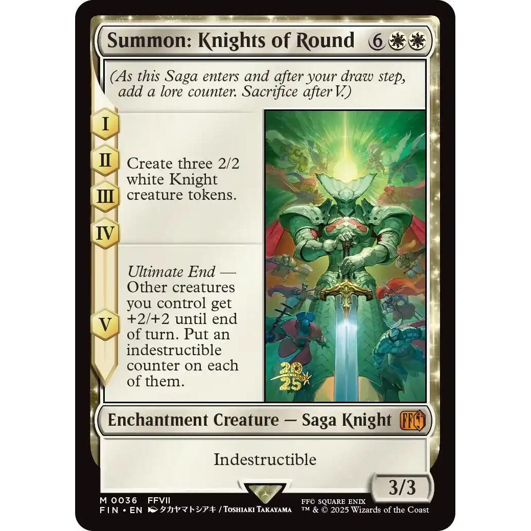 Summon: Knights of Round (36) (Prerelease Cards) - PokeBox USA