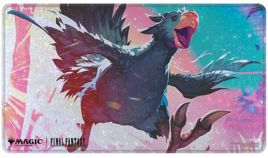 Image for FINAL FANTASY Holofoil Playmat for Magic: The Gathering - Premium Black Traveling Chocobo - Playmats