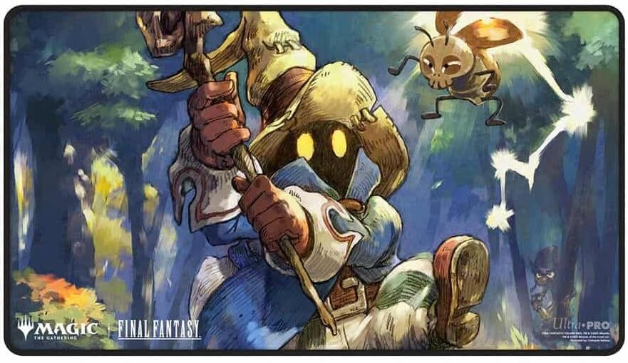 Image for FINAL FANTASY Black Stitched Playmat for Magic: The Gathering - Premium Vivi Ornitier - Playmats