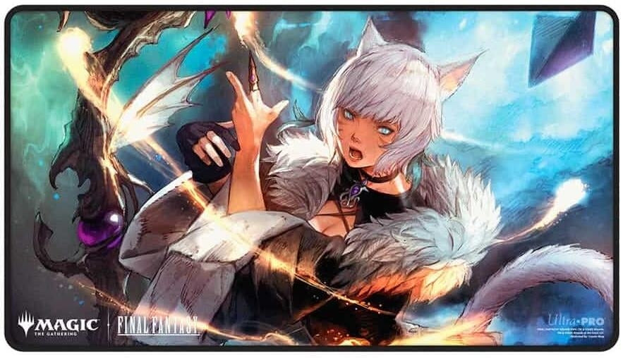 Image for FINAL FANTASY Black Stitched Playmat for Magic: The Gathering - Premium Y'shtola Rhul - Playmats