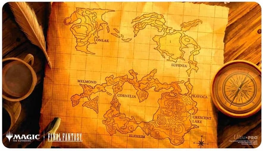 Image for FINAL FANTASY Playmat for Magic: The Gathering - World Map - Playmats