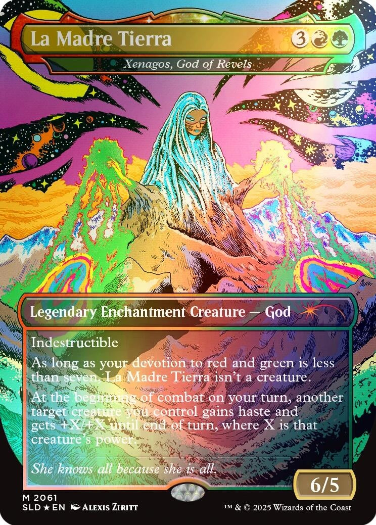 La Madre Tierra - Xenagos, God of Revels (Rainbow Foil) (2061) (Secret Lair Drop Series)