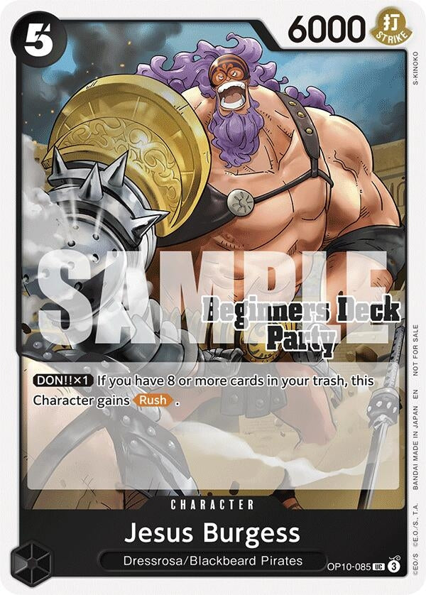 Image for Jesus Burgess (Beginners Deck Party [ST-23] - [ST-28] Participation Pack) (OP10-085) (One Piece Promotion Cards) (OP-PR) - One Piece Card Game