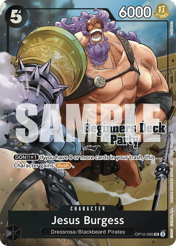 Image for Jesus Burgess (Beginners Deck Party [ST-23] - [ST-28] Winner Pack) (OP10-085) (One Piece Promotion Cards) (OP-PR) - One Piece Card Game