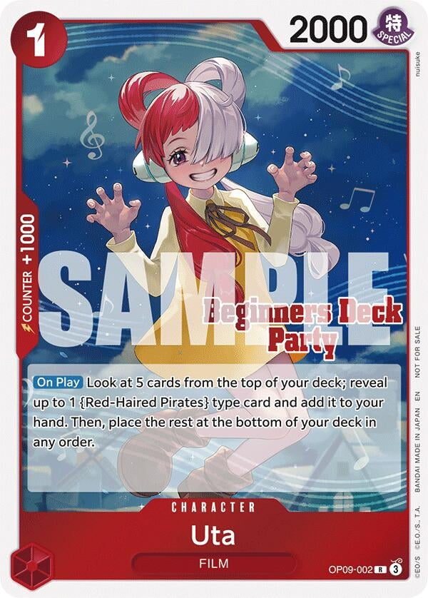 Image for Uta (Beginners Deck Party [ST-23] - [ST-28] Participation Pack) (OP09-002) (One Piece Promotion Cards) (OP-PR) - One Piece Card Game