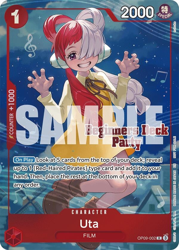 Image for Uta (Beginners Deck Party [ST-23] - [ST-28] Winner Pack) (OP09-002) (One Piece Promotion Cards) (OP-PR) - One Piece Card Game