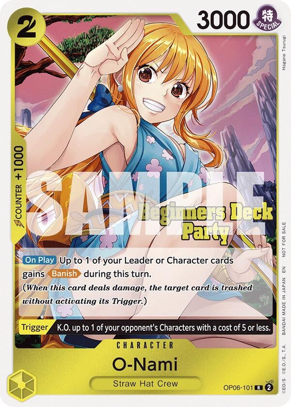 Image for O-Nami (Beginners Deck Party [ST-23] - [ST-28] Participation Pack) (OP06-101) (One Piece Promotion Cards) (OP-PR) - One Piece Card Game