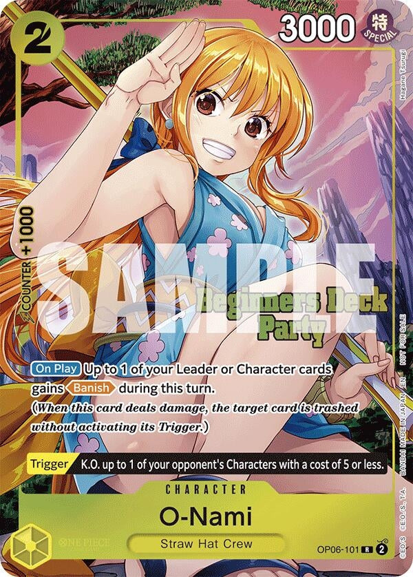 Image for O-Nami (Beginners Deck Party [ST-23] - [ST-28] Winner Pack) (OP06-101) (One Piece Promotion Cards) (OP-PR) - One Piece Card Game