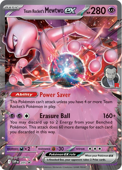 Image for Team Rocket's Mewtwo ex (205) (SV: Scarlet & Violet Promo Cards) (SVP) - Pokemon