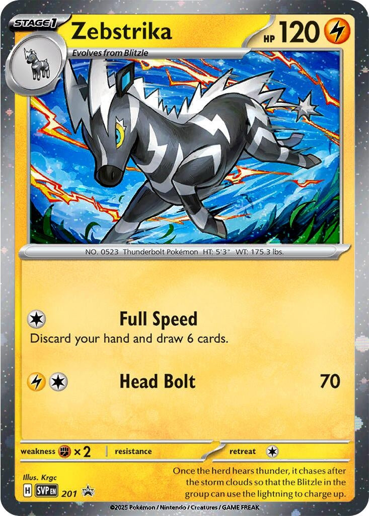 Image for Zebstrika - 201 (Cosmos Holo) (201) (SV: Scarlet & Violet Promo Cards) (SVP) - Pokemon