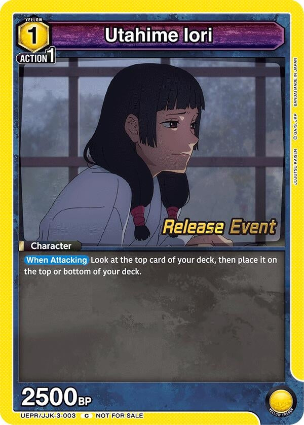 Image for Utahime Iori (UEPR/JJK-3-003) (UEX02BT: Jujutsu Kaisen Vol.2 Release Event Cards) (UEX02BT_RE) - Union Arena