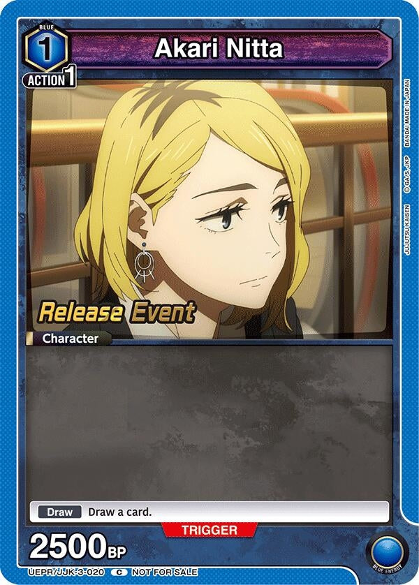 Image for Akari Nitta (UEPR/JJK-3-020) (UEX02BT: Jujutsu Kaisen Vol.2 Release Event Cards) (UEX02BT_RE) - Union Arena