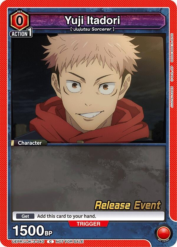 Image for Yuji Itadori (3-040) (UEPR/JJK-3-040) (UEX02BT: Jujutsu Kaisen Vol.2 Release Event Cards) (UEX02BT_RE) - Union Arena