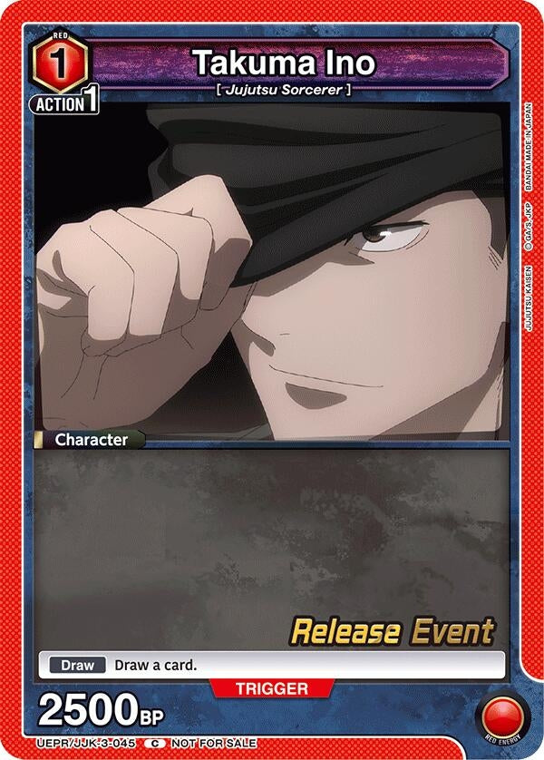 Image for Takuma Ino (UEPR/JJK-3-045) (UEX02BT: Jujutsu Kaisen Vol.2 Release Event Cards) (UEX02BT_RE) - Union Arena
