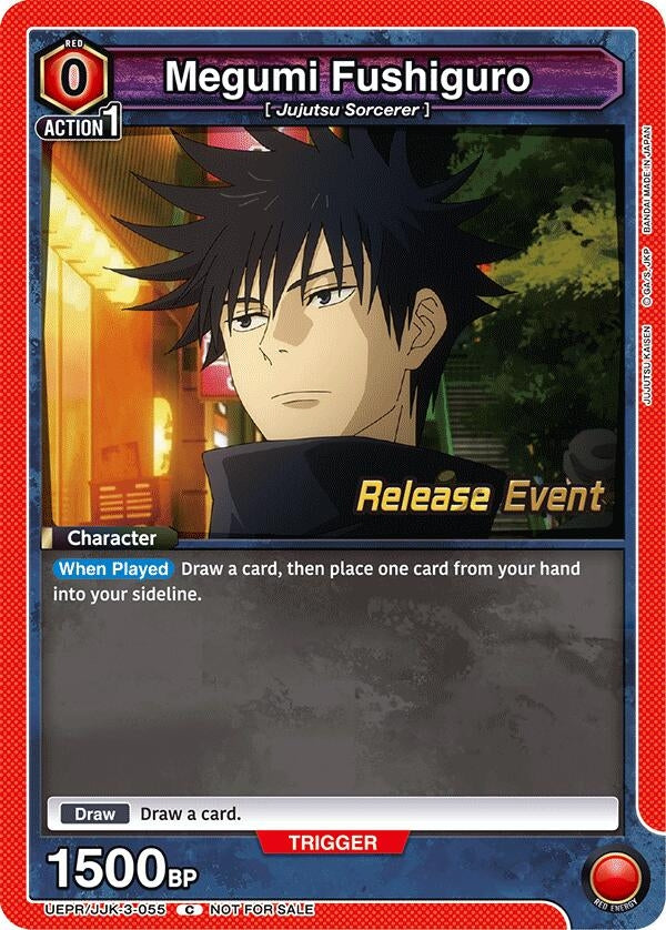 Image for Megumi Fushiguro (055) (UEPR/JJK-3-055) (UEX02BT: Jujutsu Kaisen Vol.2 Release Event Cards) (UEX02BT_RE) - Union Arena