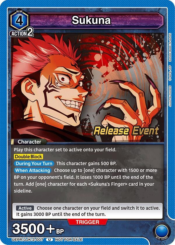 Image for Sukuna (007) (UEPR/JJK-2-007) (UEX02BT: Jujutsu Kaisen Vol.2 Release Event Cards) (UEX02BT_RE) - Union Arena