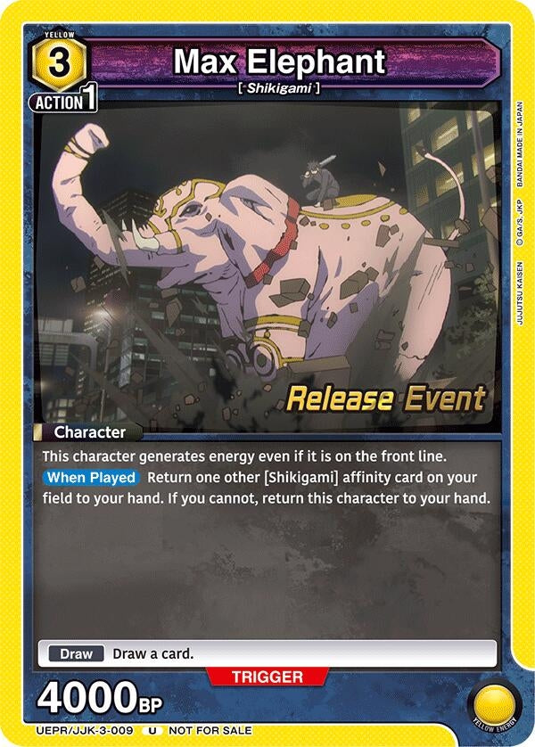 Image for Max Elephant (UEPR/JJK-3-009) (UEX02BT: Jujutsu Kaisen Vol.2 Release Event Cards) (UEX02BT_RE) - Union Arena