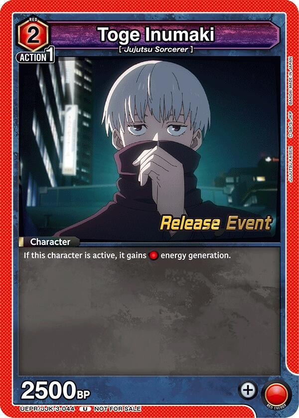Image for Toge Inumaki (044) (UEPR/JJK-3-044) (UEX02BT: Jujutsu Kaisen Vol.2 Release Event Cards) (UEX02BT_RE) - Union Arena