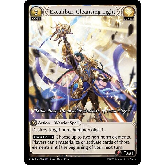 Excalibur, Cleansing Light (006) (Supporter Pack 3) - PokeBox USA