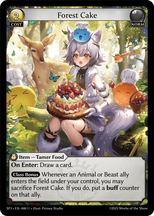 Image for Forest Cake (008) (Supporter Pack 3) (SP3) - Grand Archive TCG