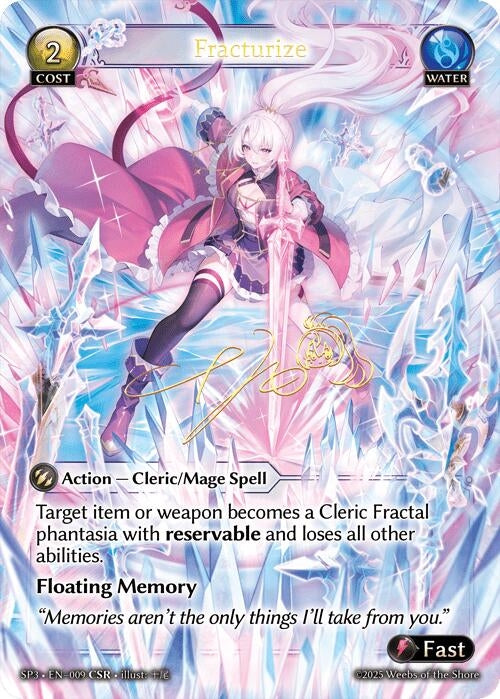 Image for Fracturize (CSR) (009) (Supporter Pack 3) (SP3) - Grand Archive TCG
