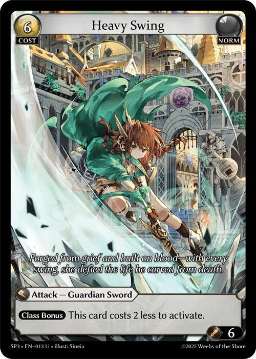 Image for Heavy Swing (013) (Supporter Pack 3) (SP3) - Grand Archive TCG