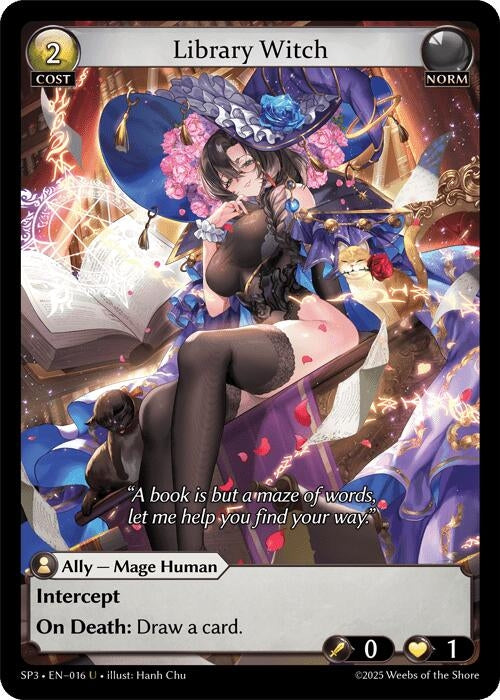 Image for Library Witch (016) (Supporter Pack 3) (SP3) - Grand Archive TCG