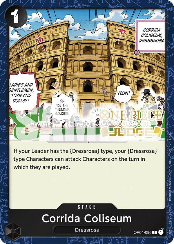 Image for Corrida Coliseum (Judge Pack Vol. 6) (OP04-096) (One Piece Promotion Cards) (OP-PR) - One Piece Card Game