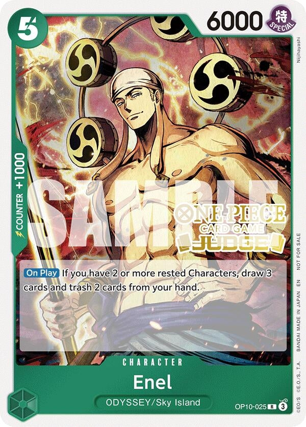 Image for Enel (Judge Pack Vol. 6) (OP10-025) (One Piece Promotion Cards) (OP-PR) - One Piece Card Game