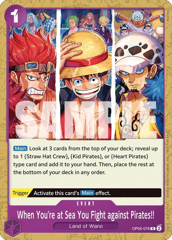 Image for When You're at Sea You Fight against Pirates!! (2025 Pirates League Store Qualifier) (OP05-076) (One Piece Promotion Cards) (OP-PR) - One Piece Card Game
