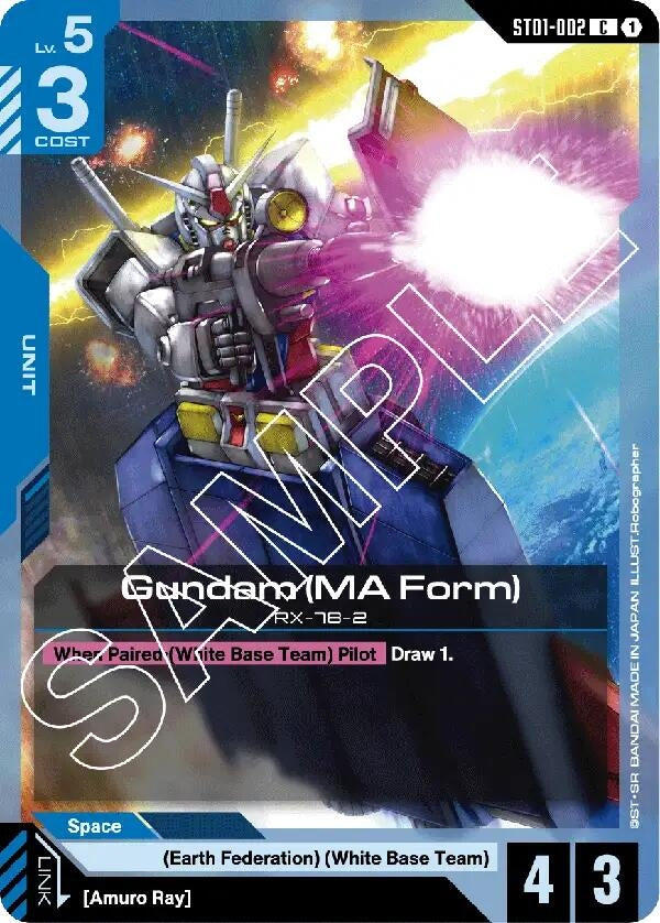 Image for Gundam (MA Form) (ST01-002) (Starter Deck 01: Heroic Beginnings) (ST01) - Gundam Card Game