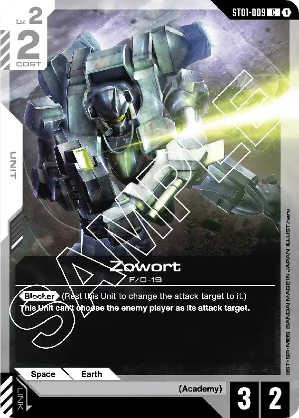 Image for Zowort (ST01-009) (Starter Deck 01: Heroic Beginnings) (ST01) - Gundam Card Game