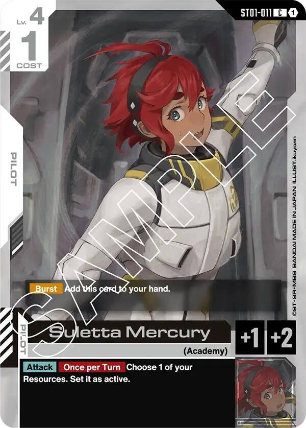 Image for Suletta Mercury (ST01-011) (Starter Deck 01: Heroic Beginnings) (ST01) - Gundam Card Game