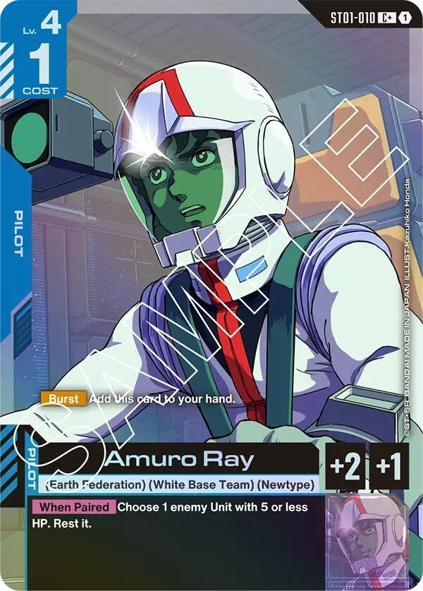 Image for Amuro Ray (C+) (ST01-010) (Starter Deck 01: Heroic Beginnings) (ST01) - Gundam Card Game