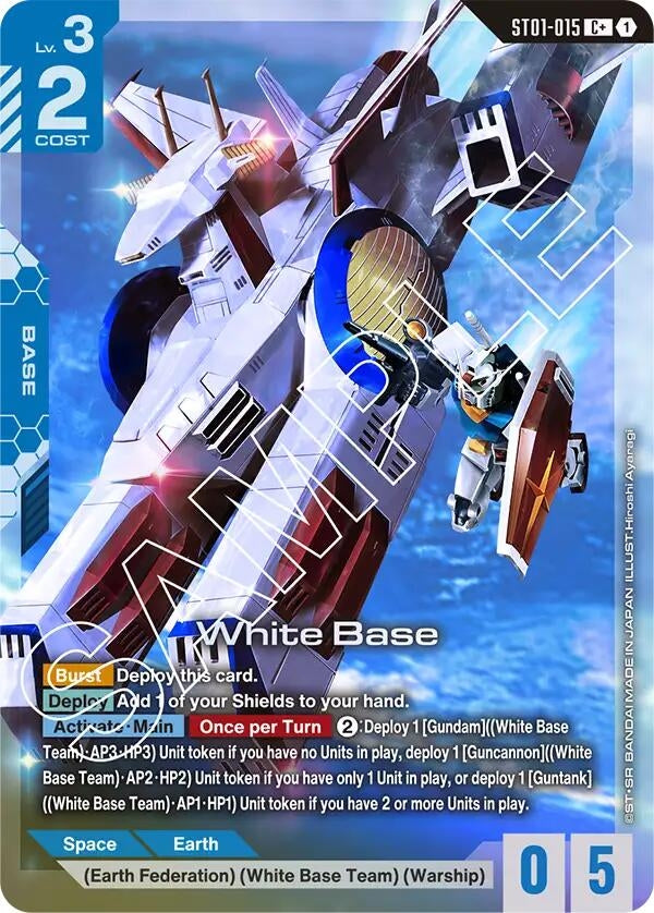 Image for White Base (C+) (ST01-015) (Starter Deck 01: Heroic Beginnings) (ST01) - Gundam Card Game