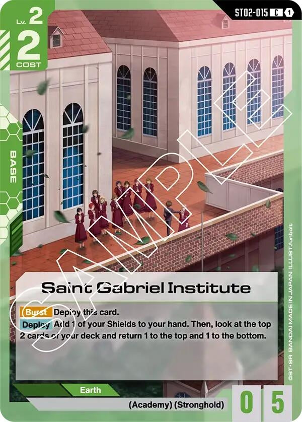 Image for Saint Gabriel Institute (ST02-015) (Starter Deck 02: Wings of Advance) (ST02) - Gundam Card Game