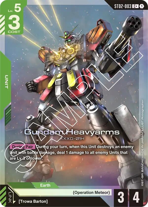 Image for Gundam Heavyarms (C+) (ST02-003) (Starter Deck 02: Wings of Advance) (ST02) - Gundam Card Game