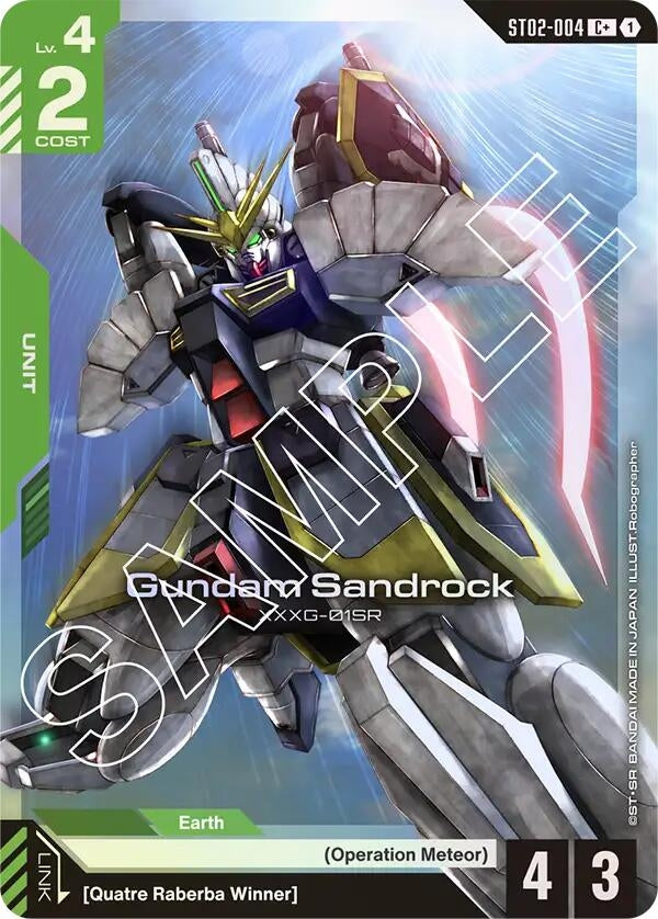Image for Gundam Sandrock (C+) (ST02-004) (Starter Deck 02: Wings of Advance) (ST02) - Gundam Card Game