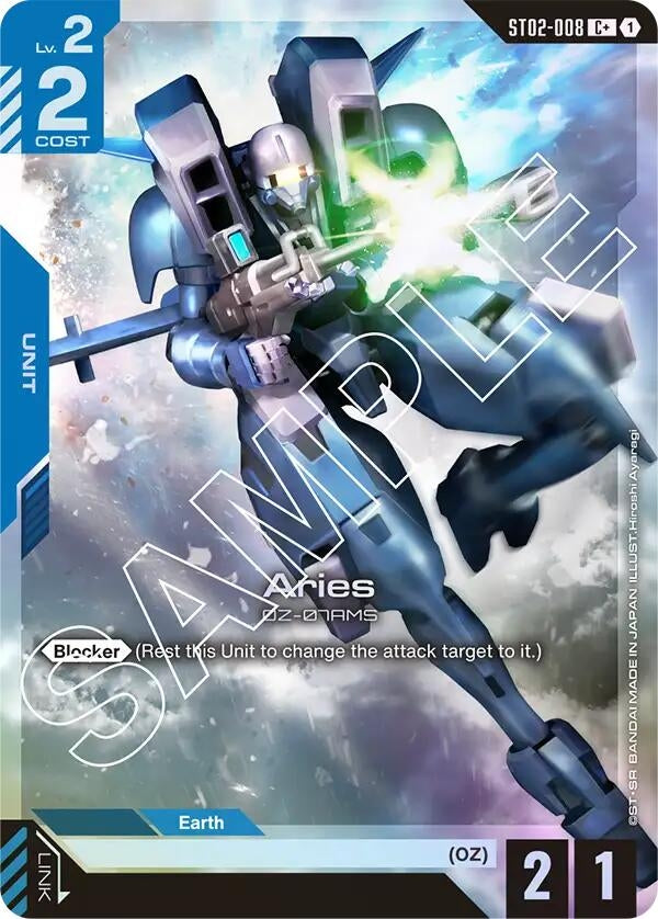 Image for Aries (C+) (ST02-008) (Starter Deck 02: Wings of Advance) (ST02) - Gundam Card Game