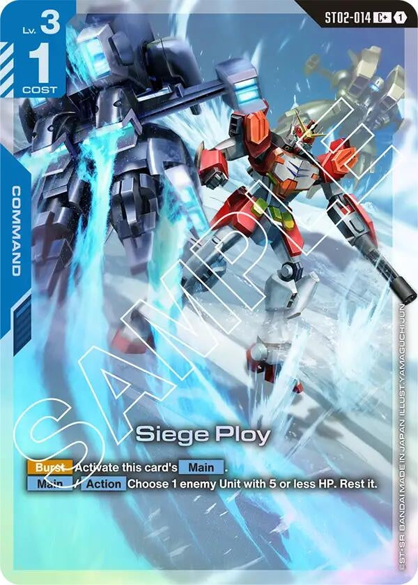 Image for Siege Ploy (C+) (ST02-014) (Starter Deck 02: Wings of Advance) (ST02) - Gundam Card Game