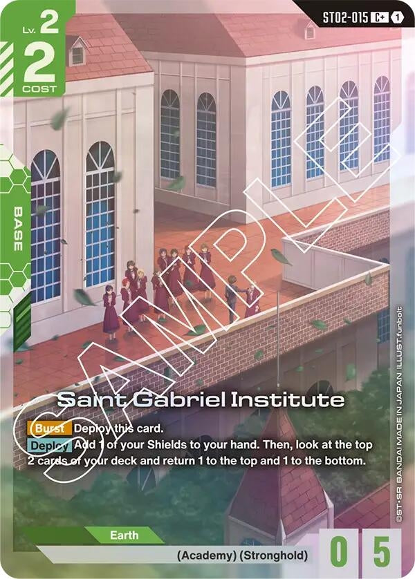 Image for Saint Gabriel Institute (C+) (ST02-015) (Starter Deck 02: Wings of Advance) (ST02) - Gundam Card Game