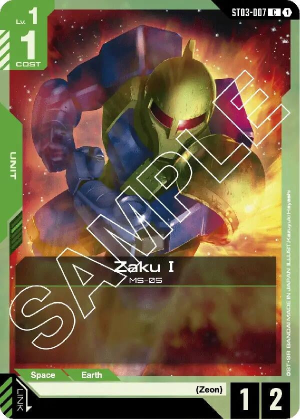 Image for Zaku I (ST03-007) (Starter Deck 03: Zeon's Rush) (ST03) - Gundam Card Game