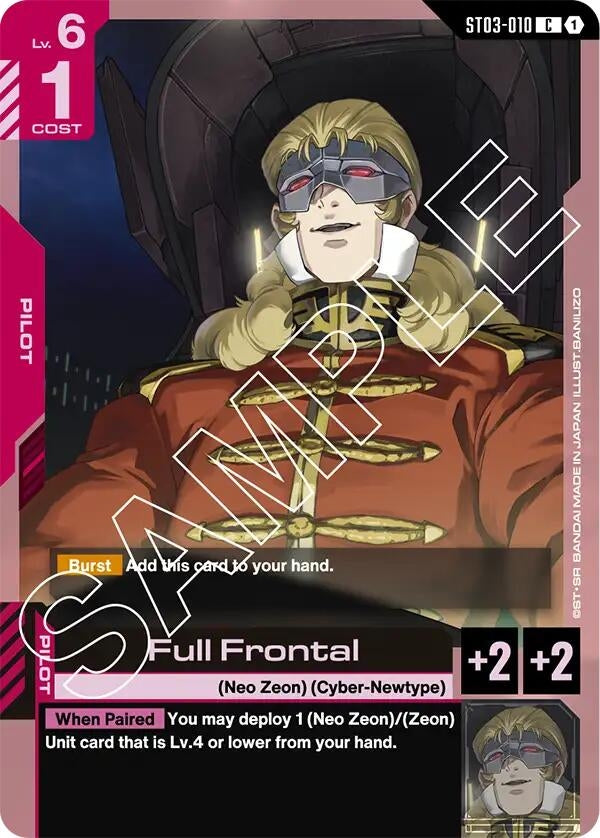 Image for Full Frontal (ST03-010) (Starter Deck 03: Zeon's Rush) (ST03) - Gundam Card Game