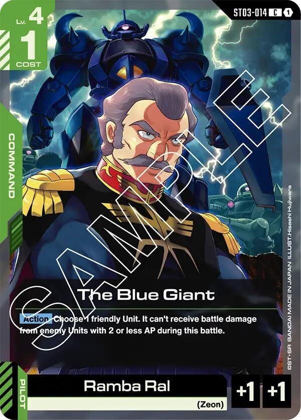 Image for The Blue Giant (ST03-014) (Starter Deck 03: Zeon's Rush) (ST03) - Gundam Card Game