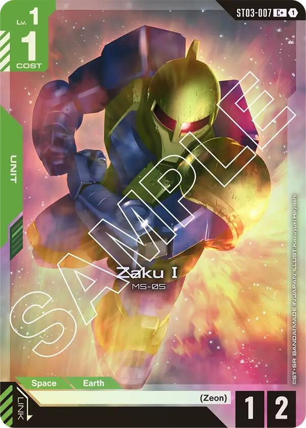 Image for Zaku I (C+) (ST03-007) (Starter Deck 03: Zeon's Rush) (ST03) - Gundam Card Game
