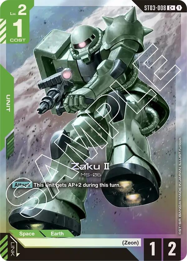 Image for Zaku II (C+) (ST03-008) (Starter Deck 03: Zeon's Rush) (ST03) - Gundam Card Game